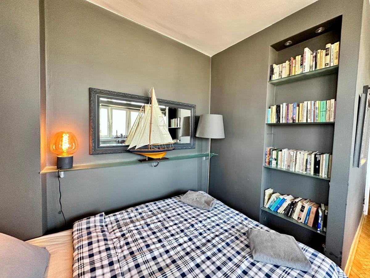 Super Apartament Grey Centrum 2X Metro Fast Wifi 300 Mbs Netflix Appletv Smarttv Spotify Panorama Miasta Warsawa Bagian luar foto