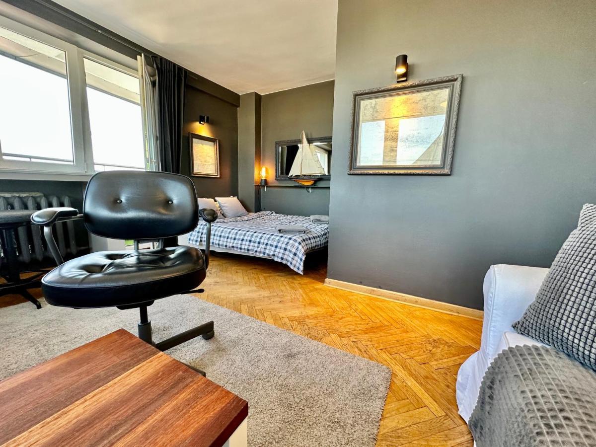 Super Apartament Grey Centrum 2X Metro Fast Wifi 300 Mbs Netflix Appletv Smarttv Spotify Panorama Miasta Warsawa Bagian luar foto